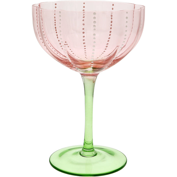 pavilion gift company Mom 10 oz Stemmed Pink Glass