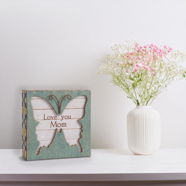 Pavilion Gift Company Mom 4.5" Butterfly Plaque