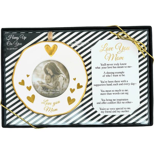 pavilion gift company Mom 4" Photo Frame Ornament