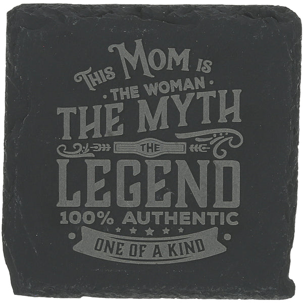 pavilion gift company Mom 4" Slate Coaster