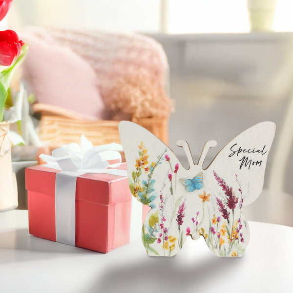 Pavilion Gift Company Mom 5" MDF Butterfly Plaque