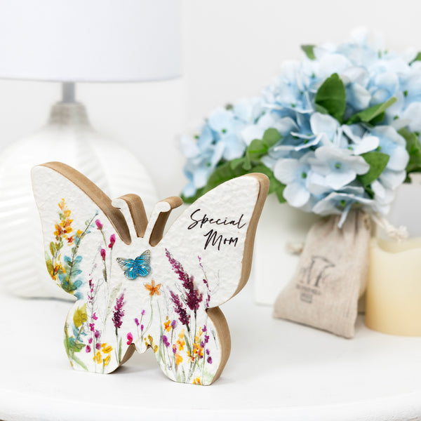 Pavilion Gift Company Mom 5" MDF Butterfly Plaque