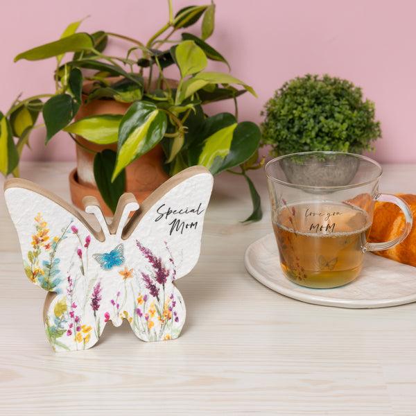 Pavilion Gift Company Mom 5" MDF Butterfly Plaque