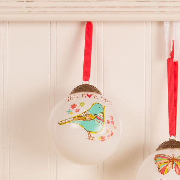 Pavilion Gift Company Mom 80mm Glass Ornament