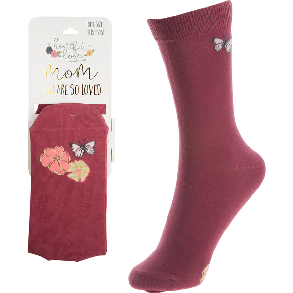 pavilion gift company Mom Ladies Cotton Blend Sock