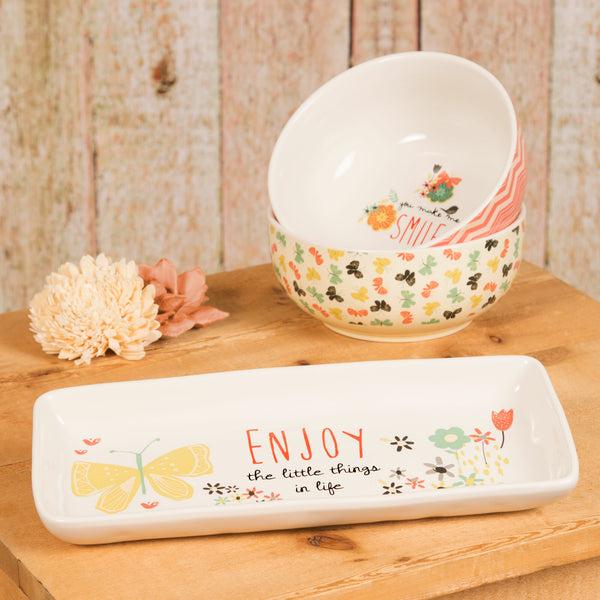 Pavilion Gift Company Mother 2.75" X 6" Ceramic Bowl