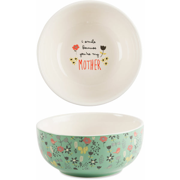 pavilion gift company Mother 2.75" x 6" Ceramic Bowl