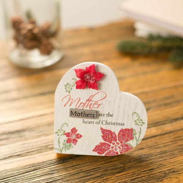 Pavilion Gift Company Mother 3" X 3" Heart Plaque