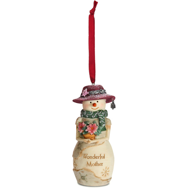 pavilion gift company Mother 4" Snowwoman Ornament