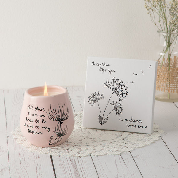 Pavilion Gift Company Mother 5" X 5" Canvas Plaque