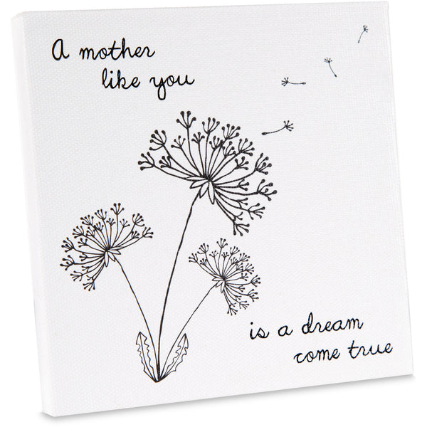 pavilion gift company Mother 5" x 5" Canvas Plaque