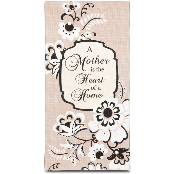 pavilion gift company Mother 7" x 3.5" Canvas Plaque