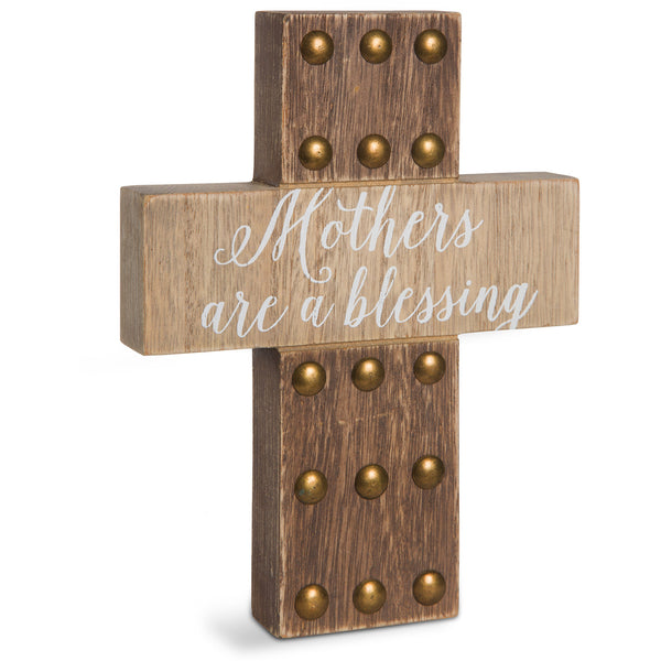 pavilion gift company Mother 8" MDF Cross