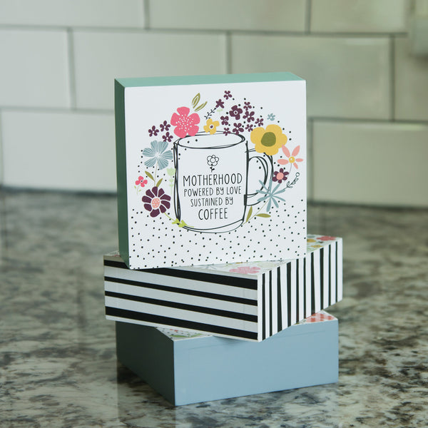 Pavilion Gift Company Motherhood 4" X 4" Plaque