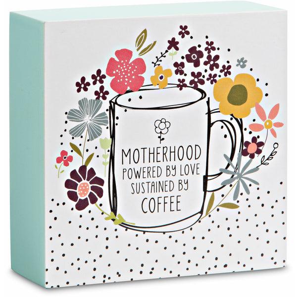 pavilion gift company Motherhood 4" x 4" Plaque