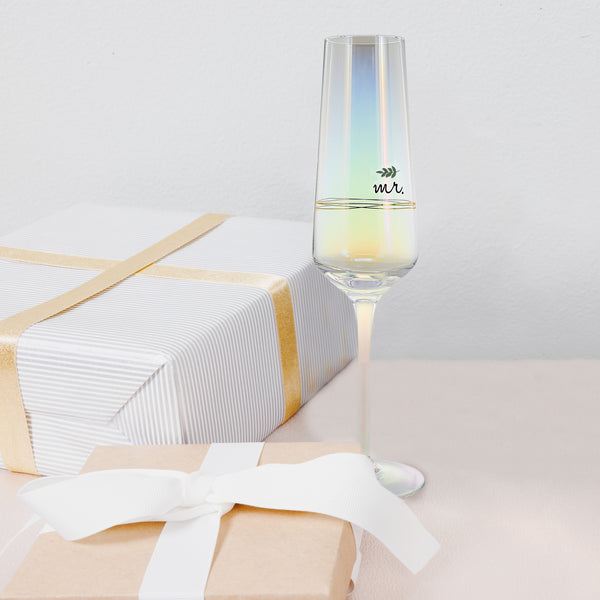 Pavilion Gift Company Mr. 8 Oz. Glass Toasting Flute