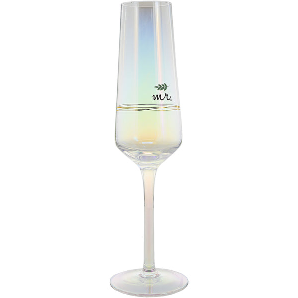 pavilion gift company Mr. 8 oz. Glass Toasting Flute