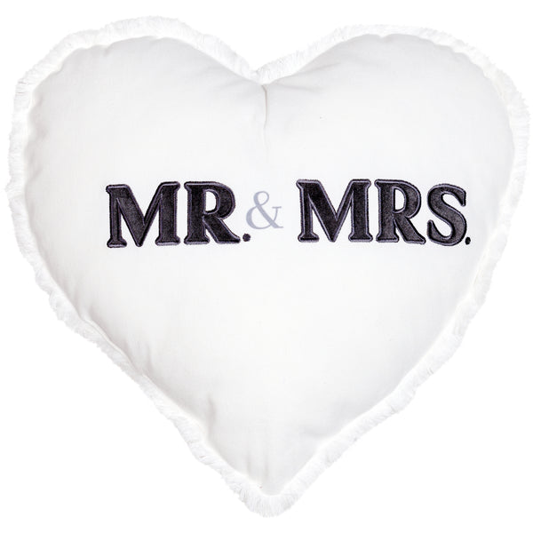pavilion gift company Mr. & Mrs. 18" Heart Pillow