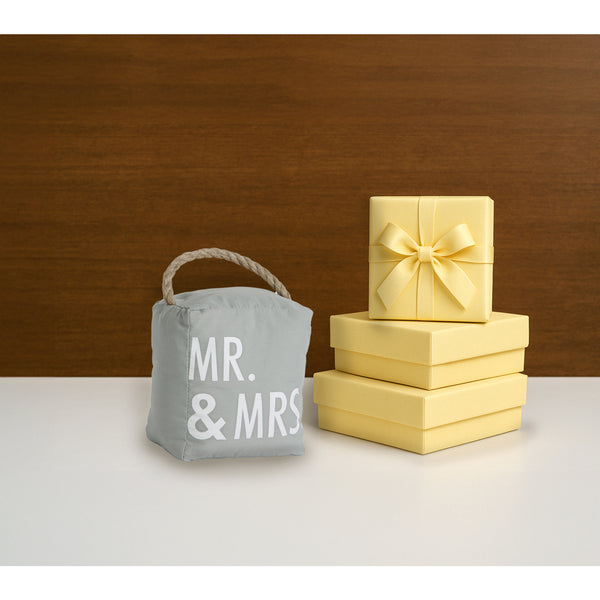 Pavilion Gift Company Mr. & Mrs. 5" X 6" Door Stopper