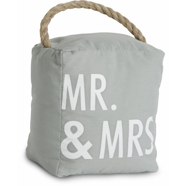 pavilion gift company Mr. & Mrs. 5" x 6" Door Stopper