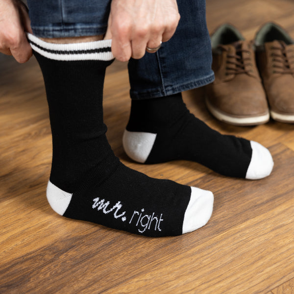 Pavilion Gift Company Mr. Right Men's Crew Sock