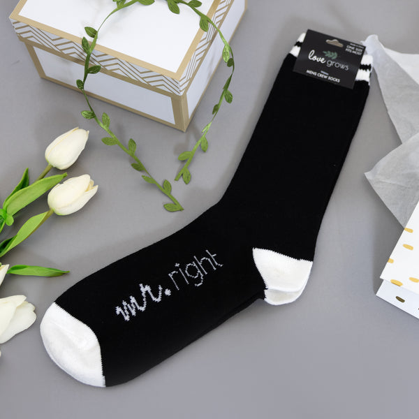 Pavilion Gift Company Mr. Right Men's Crew Sock
