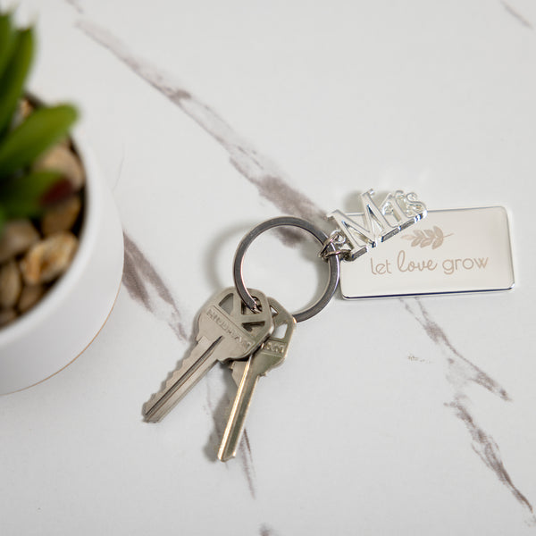 Pavilion Gift Company Mrs. Engraved Keychain