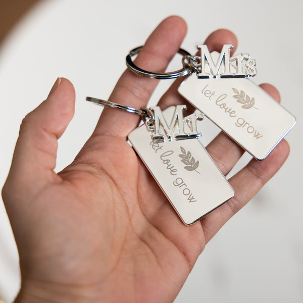 Pavilion Gift Company Mrs. Engraved Keychain