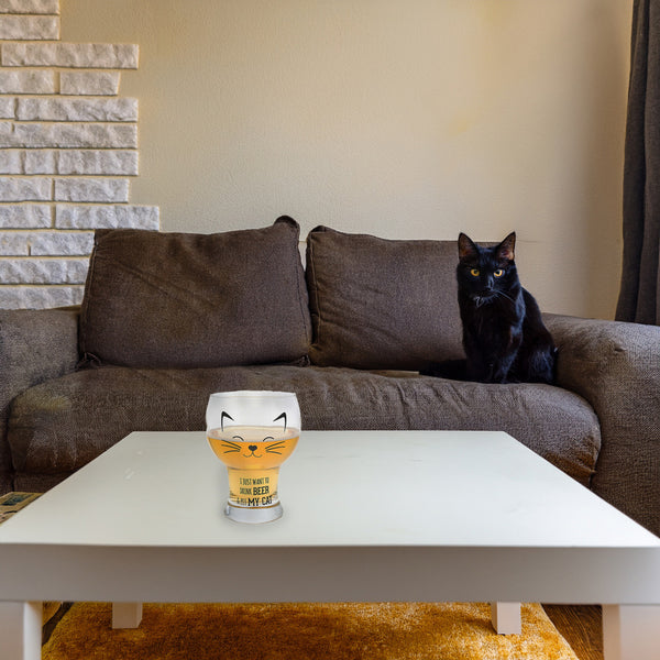 Pavilion Gift Company My Cat 15 Oz Pilsner Glass