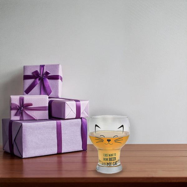 Pavilion Gift Company My Cat 15 Oz Pilsner Glass
