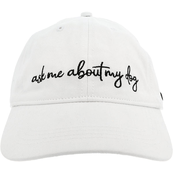 pavilion gift company My Dog White Adjustable Hat