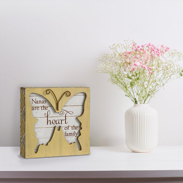 Pavilion Gift Company Nana 4.5" Butterfly Plaque