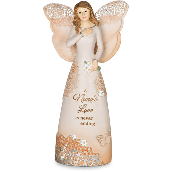 pavilion gift company Nana 6" Angel Holding Flowers