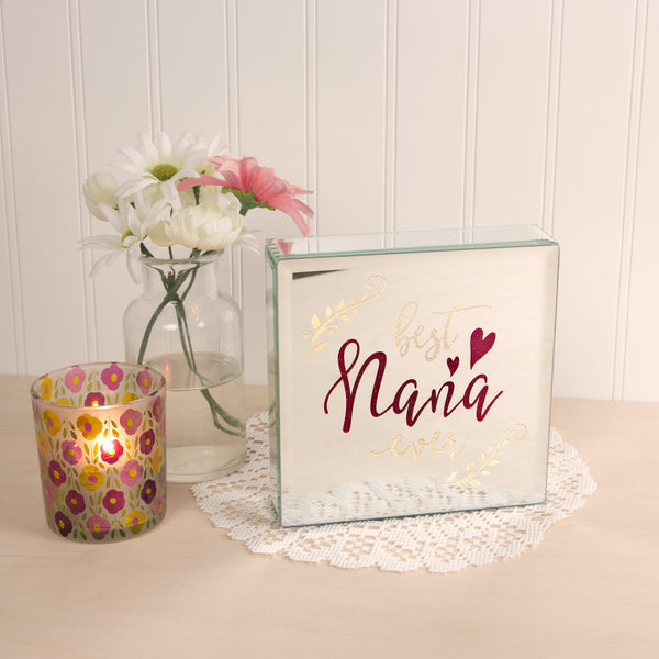 Pavilion Gift Company Nana 6" Lit-Mirrored Plaque