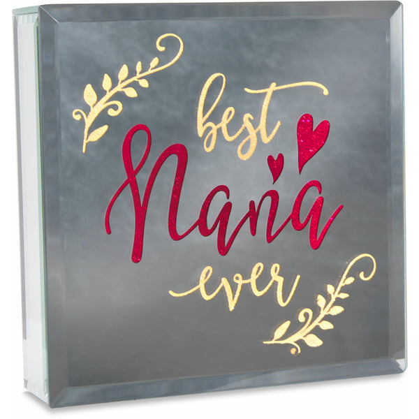pavilion gift company Nana 6" Lit-Mirrored Plaque