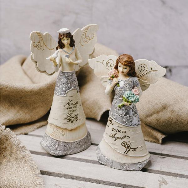 Pavilion Gift Company Nurse 6" Angel Holding Dove
