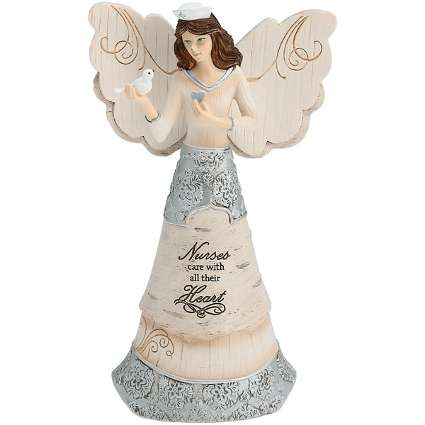 pavilion gift company Nurse 6" Angel holding Dove