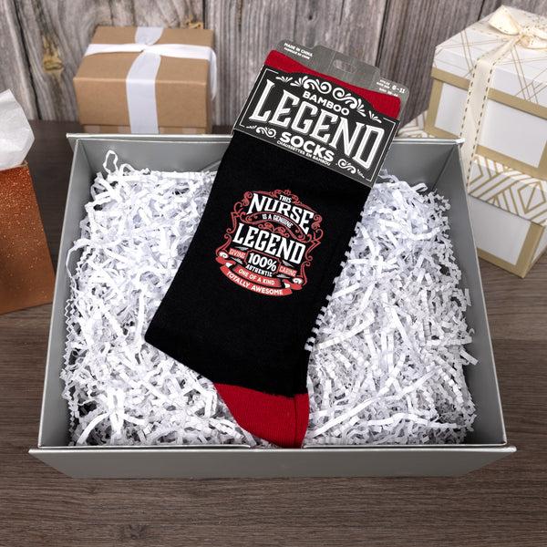 Pavilion Gift Company Nurse Bamboo Crew Socks