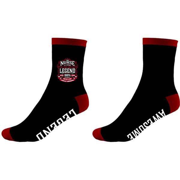 pavilion gift company Nurse Bamboo Crew Socks