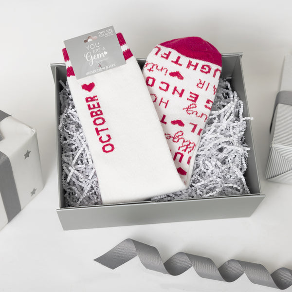 Pavilion Gift Company October M/L Unisex Crew Sock