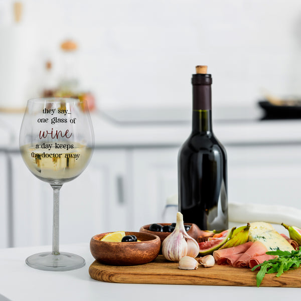 Pavilion Gift Company One Glass 32 Oz Wine Glass