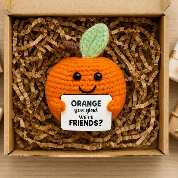 Pavilion Gift Company Orange Crocheted Mini