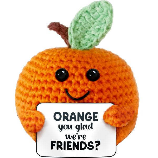 pavilion gift company Orange Crocheted Mini