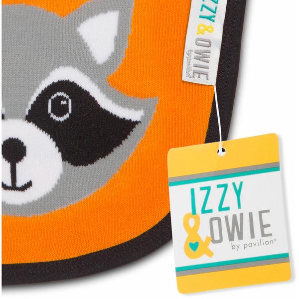 Pavilion Gift Company Orange Raccoon Baby Bib