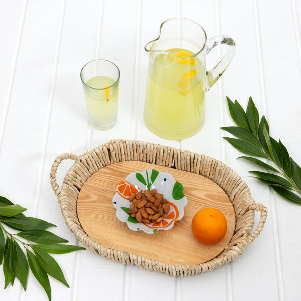 Pavilion Gift Company Oranges 6" Glass Bowl