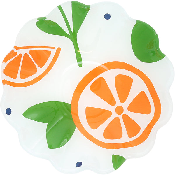 pavilion gift company Oranges 6" Glass Bowl