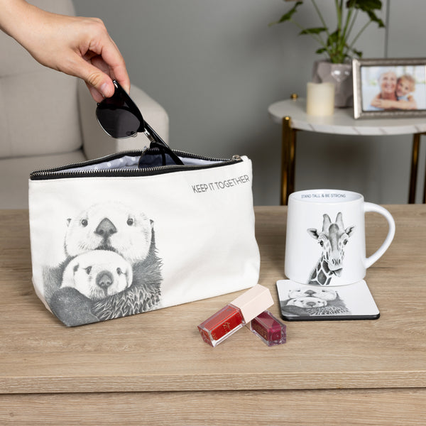 Pavilion Gift Company Otters Zippered Pouch