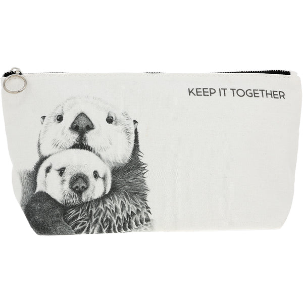 pavilion gift company Otters Zippered Pouch