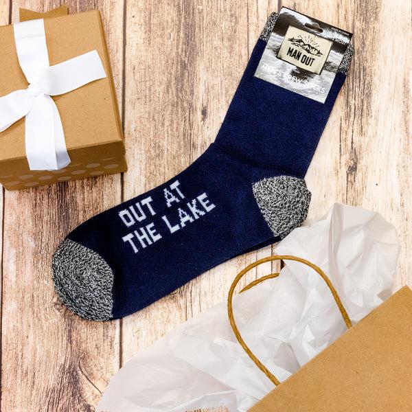 Pavilion Gift Company Out At The Lake Men's Socks