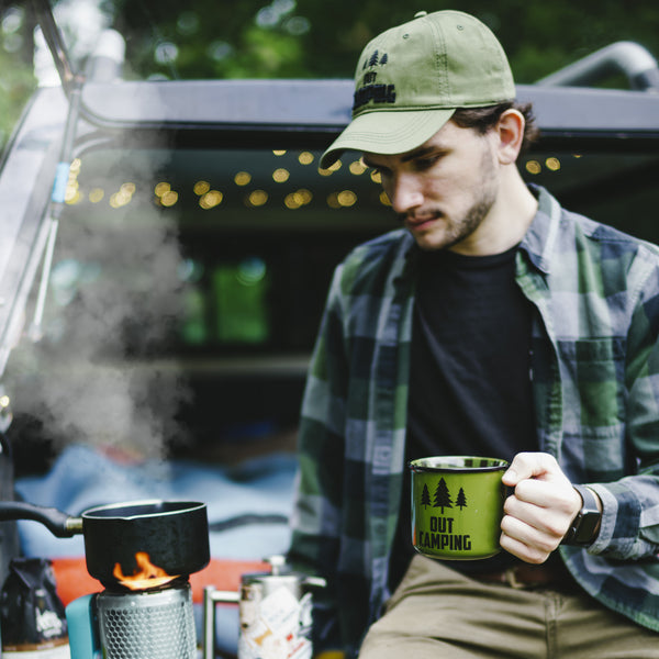 Pavilion Gift Company Out Camping 18 Oz Mug